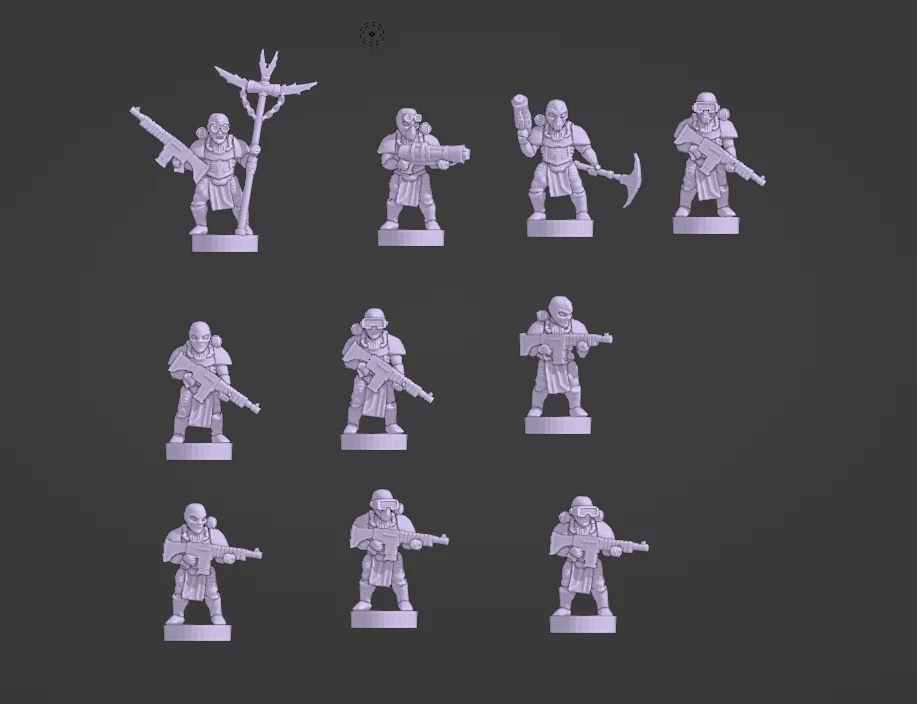 Gamme de figurines GMO Warriors