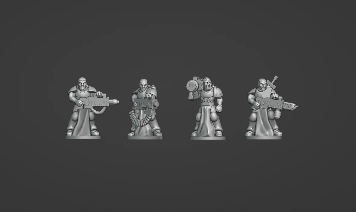 Figurines d’infanterie lourde